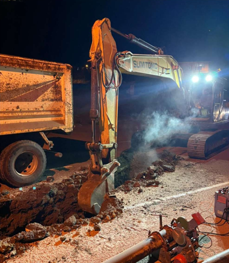 Akçaabat İlçesi Yıldızlı-Akçaköy-Derecik Mahallelerinin Kanalizasyon İnşaatı